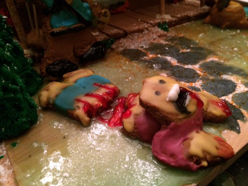 Illustration for article titled Amazing Ash vs Evil Dead Gingerbread House Is the Grooviest Reason for the Season